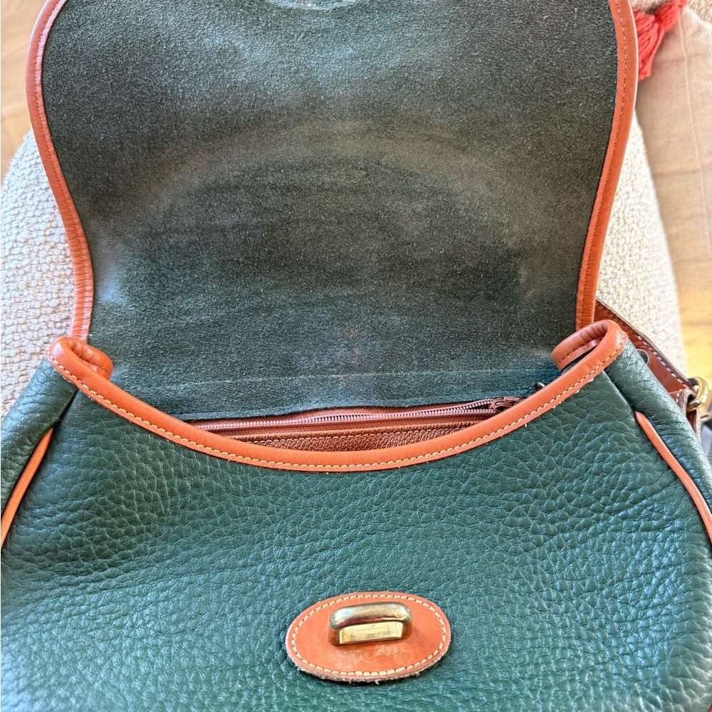 Dooney & Bourke Green and Brown Crossbody Bag - Picture 9 of 13